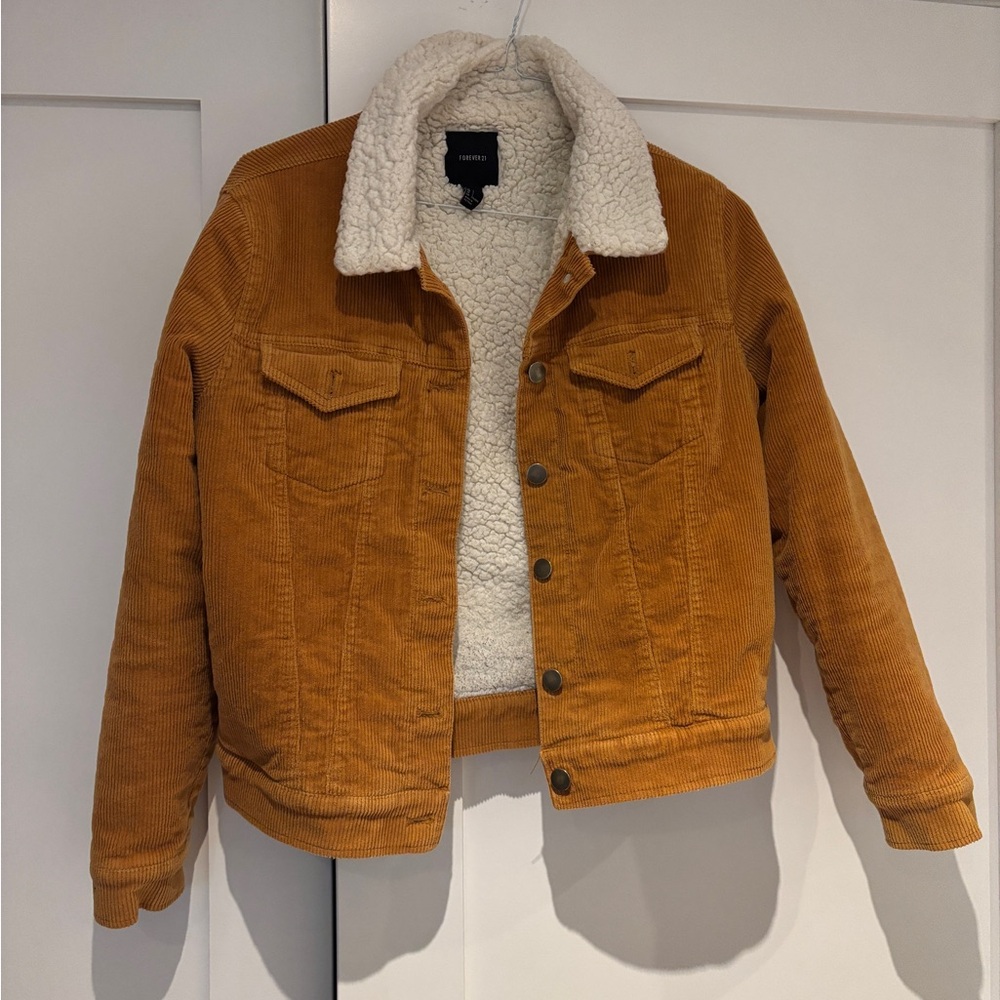 Forever 21 Cream Sherpa Jacket